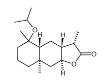 (3S,3aR,4aR,8aR,9aS)-5-Isopropoxy-3,5,8a-trimethyl-decahydro-naphtho[2,3-b]furan-2-one结构式