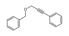 3-phenylmethoxyprop-1-ynylbenzene Structure