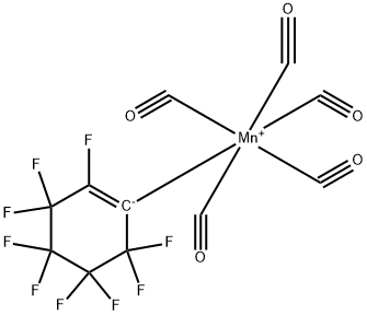 Manganese, pentacarbonyl(2,3,3,4,4,5,5,6,6-nonafluoro-1-cyclohexen-1-yl)- (8CI)结构式