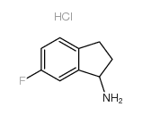 6-fluoro-2,3-dihydro-1H-inden-1-amine,hydrochloride Structure