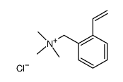 trimethyl-(2-vinyl-benzyl)-ammonium, chloride Structure