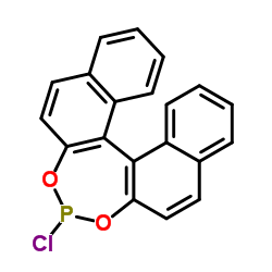 (R)-(1,1′-联萘-2,2′-二氧)氯膦结构式
