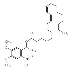 arachidonic acid 1-(4,5-dimethoxy-2-nitrophenyl)ethyl ester Structure