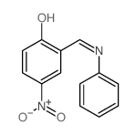 Phenol,4-nitro-2-[(phenylimino)methyl]-结构式