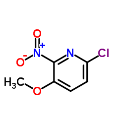 6-氯-3-甲氧基-2-硝基吡啶结构式