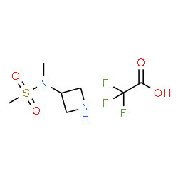 N-(azetidin-3-yl)-N-methylmethanesulfonamide; trifluoroacetic acid Structure