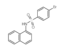 4-bromo-N-(naphthalen-1-yl)benzenesulfonamide Structure