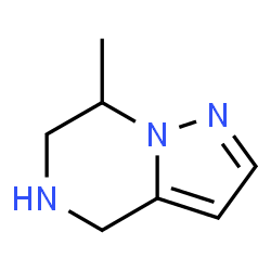7-甲基-4H,5H,6H,7H-吡唑并[1,5-a]吡嗪结构式