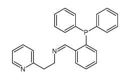 1-(2-diphenylphosphanylphenyl)-N-(2-pyridin-2-ylethyl)methanimine结构式