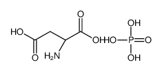 (2S)-2-aminobutanedioic acid,phosphoric acid结构式