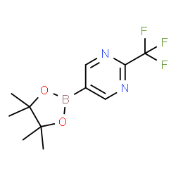 5-(4,4,5,5-Tetramethyl-1,3,2-dioxaborolan-2-yl)-2-(trifluoromethyl)pyrimidine Structure