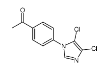 1-[4-(4,5-二氯-1H-咪唑-1-基)苯基]-1-乙酮结构式