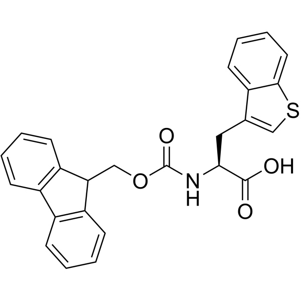Fmoc-L-3-(3-苯并噻吩基)丙氨酸结构式