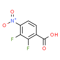 2,3-Difluoro-4-nitro-benzoic acid Structure