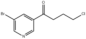1-(5-溴吡啶-3-基)-4-氯丁-1-酮结构式