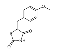 5-[(4-methoxyphenyl)-methyl]thiazolidine-2,4-dione Structure