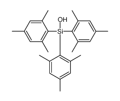 hydroxy-tris(2,4,6-trimethylphenyl)silane Structure