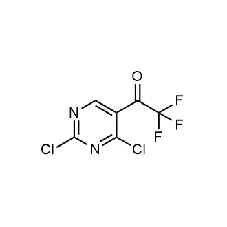 1-(2,4-二氯嘧啶-5-基)-2,2,2-三氟乙烷-1-酮结构式