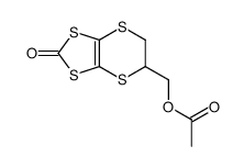 (2-oxo-5,6-dihydro-[1,3]dithiolo[4,5-b][1,4]dithiin-5-yl)methyl acetate结构式