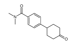 N,N-dimethyl-4-(4-oxocyclohexyl)benzamide Structure