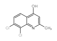 7,8-二氯-4-羟基-2-甲基喹啉结构式