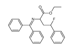 ethyl 2-((diphenylmethylene)amino)-4-fluoro-4-phenylbutanoate Structure