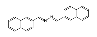 2-napthaldehyde N-[-(2-napthyl)methylidene]hydrazone Structure