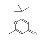 2-叔丁基-6-甲基-4H-吡喃-4-酮结构式