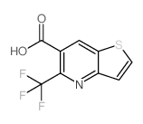 5-(三氟甲基)噻吩并[3,2-b]吡啶-6-羧酸结构式