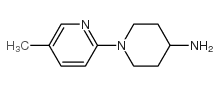 1-(5-甲基吡啶-2-基)哌啶-4-胺结构式