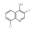 3,8-二氯喹啉-4-醇结构式