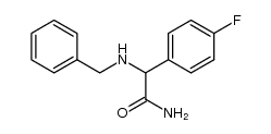 2-(N-benzyl)amino-2-(4-fluorophenyl)acetamide Structure