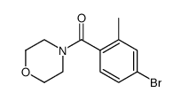 (4-bromo-2-methylphenyl)(morpholino)methanone Structure