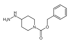 4-肼基哌啶-1-羧酸苄酯结构式