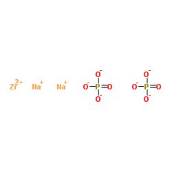 disodium zirconium(+2) cation diphosphate Structure