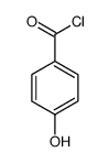 Benzoyl chloride, 4-hydroxy- (9CI) Structure