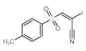 Acrylonitrile,2-iodo-3-(p-tolylsulfonyl)-, (E)- (8CI) Structure