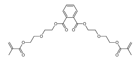 α.ω-Methacryl-bis-(diethylenglykol phthalat) Structure