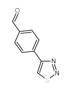 4-(1,2,3-噻重氮-4-基)苯甲醛结构式