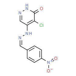4-nitrobenzaldehyde (5-chloro-6-oxo-1,6-dihydro-4-pyridazinyl)hydrazone Structure