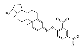 17β-Hydroxyandrosta-1,4-dien-3-one O-(2,4-dinitrophenyl)oxime结构式