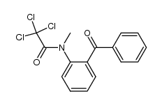 N-(2-benzoylphenyl)-2,2,2-trichloro-N-methylacetamide Structure