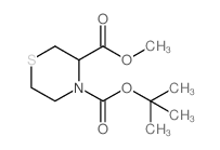 硫代吗啉-3,4-二羧酸-4-叔丁酯-3-甲酯结构式