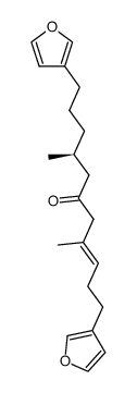 (S,E)-1,11-Bis(3-furyl)-4,8-dimethyl-3-undecen-6-one结构式