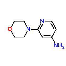2-吗啉-4-胺吡啶结构式
