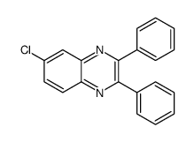 6-chloro-2,3-diphenylquinoxaline Structure