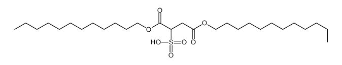 1,4-didodecoxy-1,4-dioxobutane-2-sulfonic acid结构式