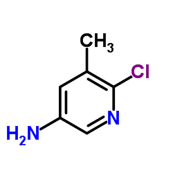 5-氨基-2-氯-3-甲基吡啶结构式