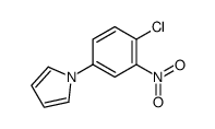 1-(4-氯-3-硝基苯基)-1H-吡咯结构式