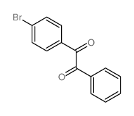 1-(4-溴苯基)-2-苯基乙烷-1,2-二酮结构式